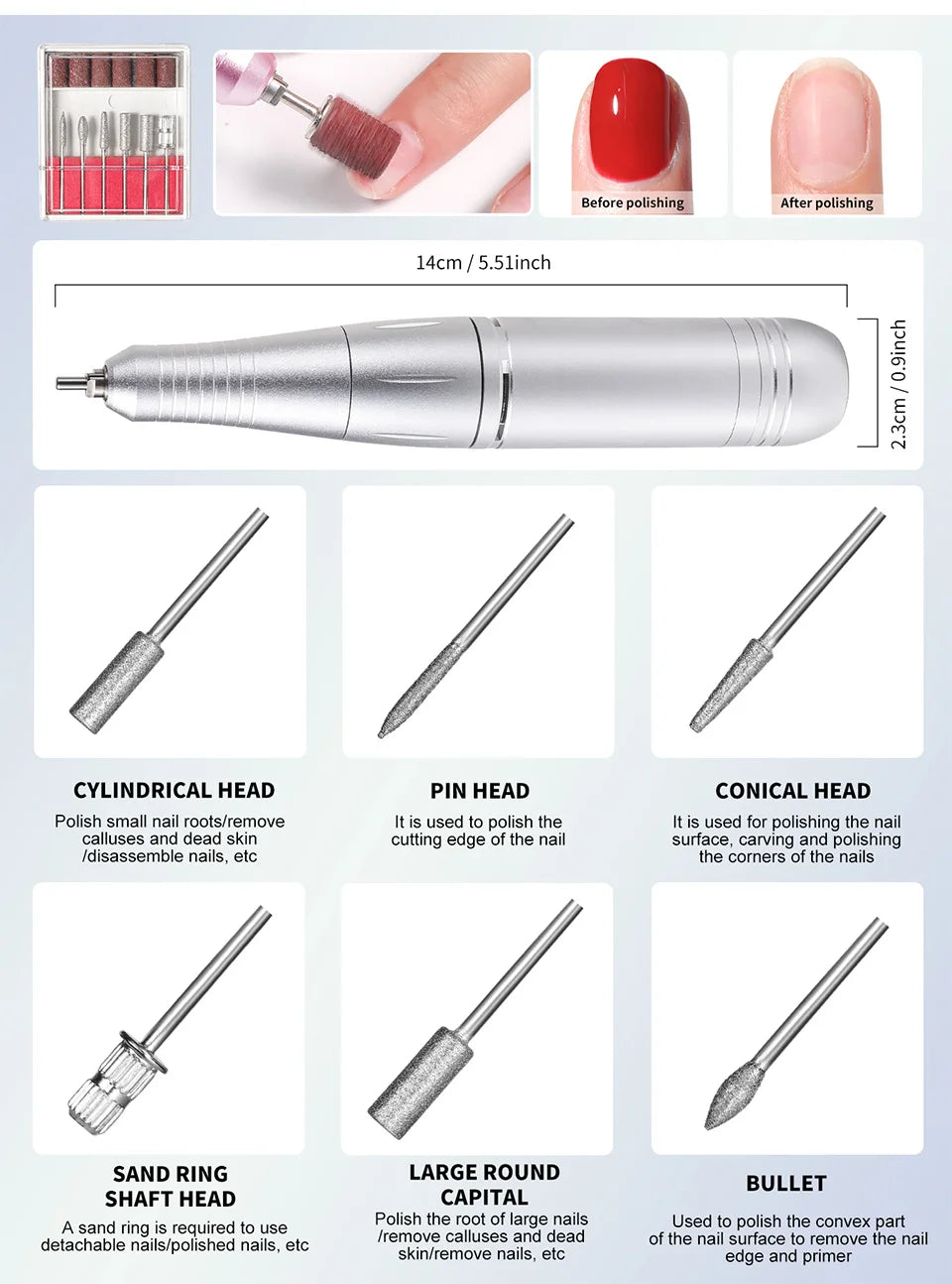 ALURIA Pro Nail Drill Set