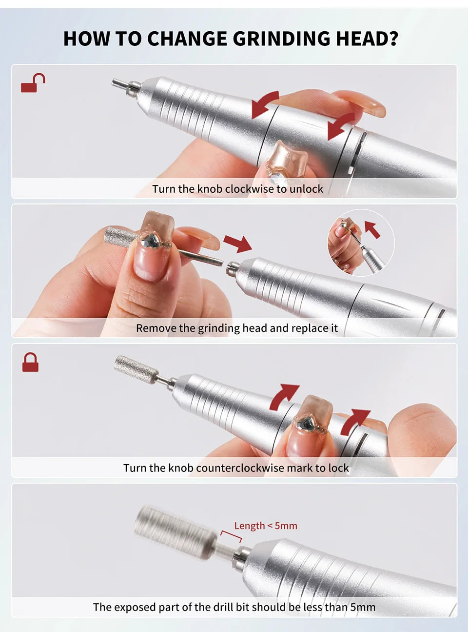 ALURIA Pro Nail Drill Set