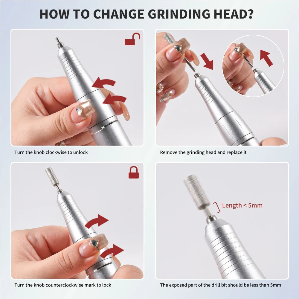 ALURIA Pro Nail Drill Set